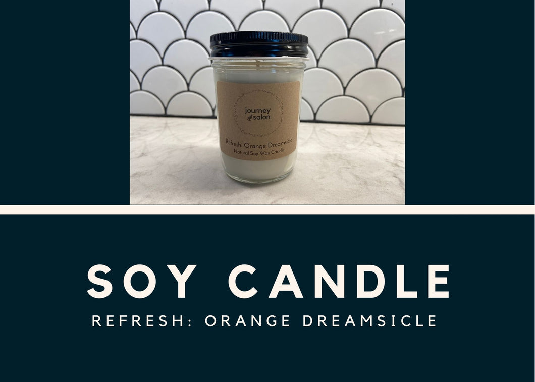 Soy Candle: Refresh Orange Creamsicle