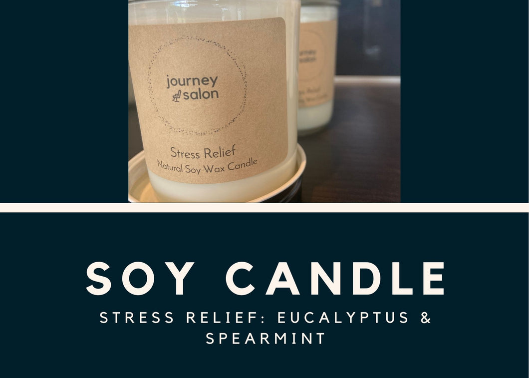 Soy Candle- Stress Relief Eucalyptus & Spearmint